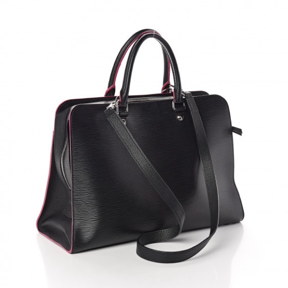 LOUIS VUITTON EPI Vaneau GM Black Hot Pink EUC - Picture 2 of 16